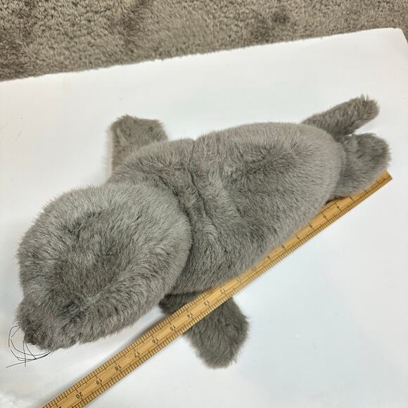 Vintage Dakin Harbor Seal Plush Gray Stuffed Animal 1987 Realistic Cute - Picture 10 of 10